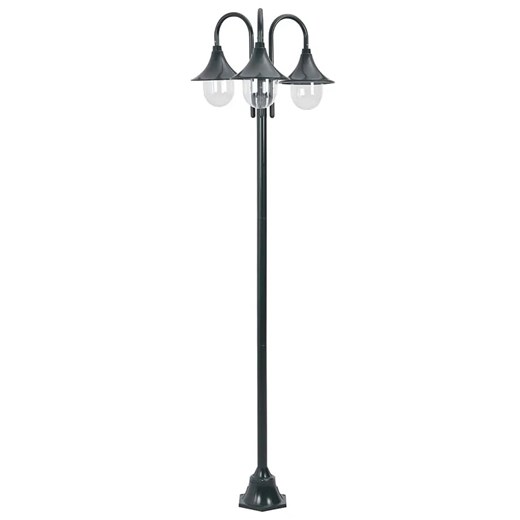 Zielona wysoka lampa ogrodowa zewnętrzna - 3S A466 A7-R97 ze sklepu Edinos.pl w kategorii Oświetlenie ogrodowe - zdjęcie 172323675