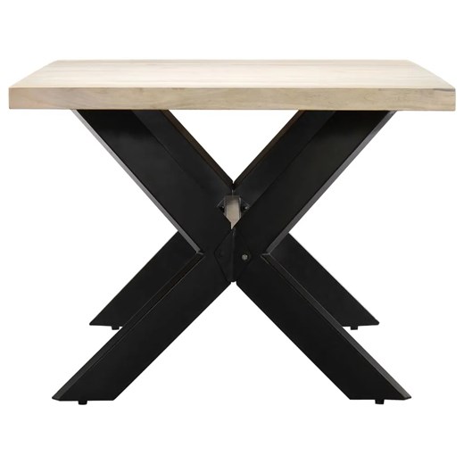 Stół z drewna mango Kalis 4X – biały Elior One Size Edinos.pl