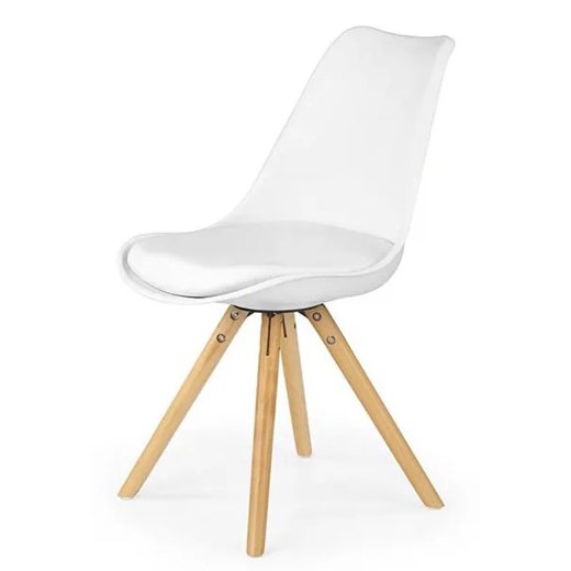 Krzesło skandynawskie Depare - białe ze sklepu Edinos.pl w kategorii Krzesła - zdjęcie 172323959