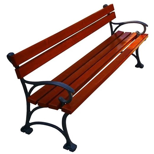 Ławka ogrodowa Uderon 3X z podłokietnikami 150 cm - 7 kolorów ze sklepu Edinos.pl w kategorii Ławki ogrodowe - zdjęcie 172324035