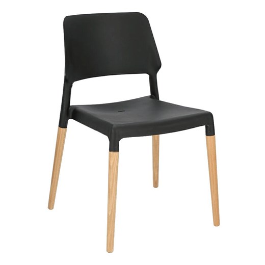 Skandynawskie krzesło Pollo - czarne Elior One Size Edinos.pl