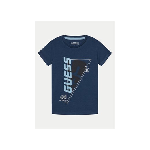 Guess T-Shirt L4GI32 J1314 Granatowy Regular Fit ze sklepu MODIVO w kategorii T-shirty chłopięce - zdjęcie 172325438