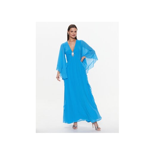 ViCOLO Sukienka wieczorowa TE0030 Błękitny Regular Fit ze sklepu MODIVO w kategorii Sukienki - zdjęcie 172325465