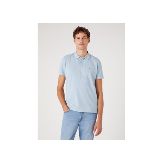 Wrangler Polo W7BHK4M31 112330815 Błękitny Regular Fit ze sklepu MODIVO w kategorii T-shirty męskie - zdjęcie 172325669