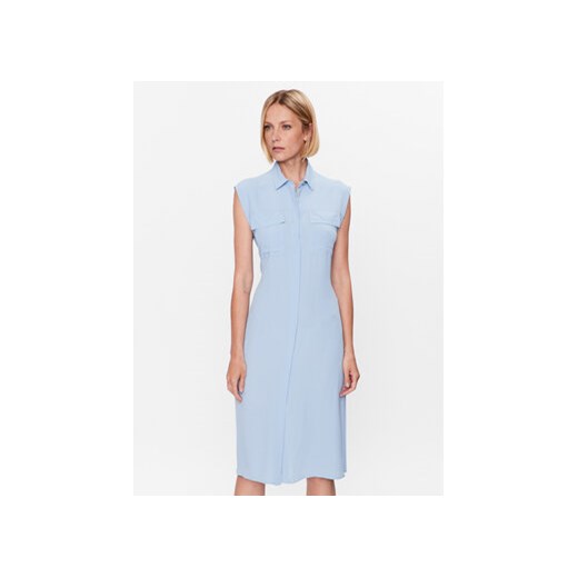 Marella Sukienka koszulowa Malibu 2332210135 Błękitny Regular Fit ze sklepu MODIVO w kategorii Sukienki - zdjęcie 172325847