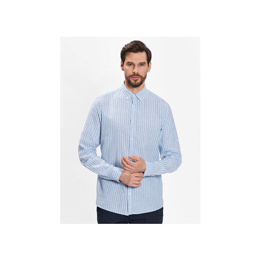 INDICODE Koszula Brayden 20-317 Błękitny Regular Fit ze sklepu MODIVO w kategorii Koszule męskie - zdjęcie 172325876