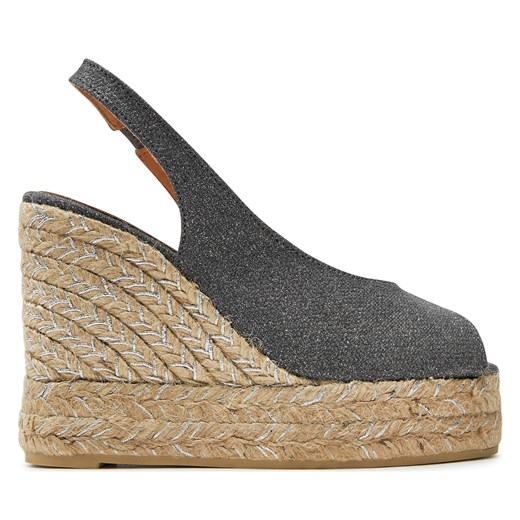 Espadryle Castañer Barbara/8Ed/032 023409 Szary ze sklepu eobuwie.pl w kategorii Espadryle damskie - zdjęcie 172326387