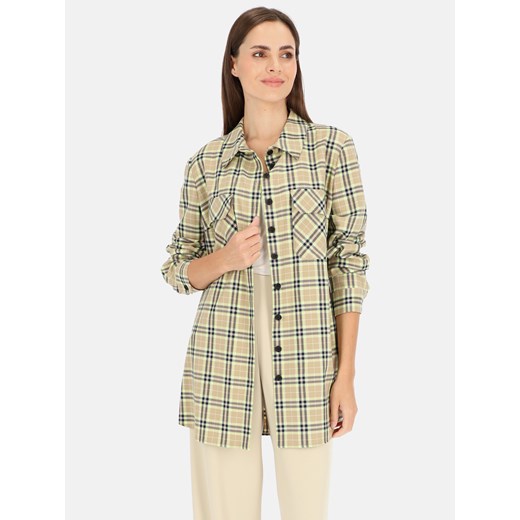 Długa koszula damska w kratę L'AF Roxa ze sklepu Eye For Fashion w kategorii Koszule damskie - zdjęcie 172327308