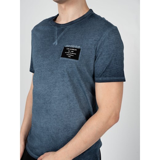 Guess T-Shirt "Patch" | X3GI08KAK90 | Mężczyzna | Niebieski Guess XL okazja ubierzsie.com