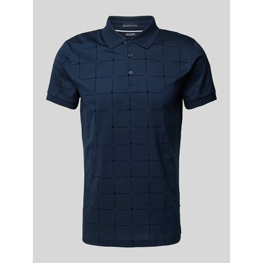 Koszulka polo z fakturowanym wzorem model ‘Phelan’ ze sklepu Peek&Cloppenburg  w kategorii T-shirty męskie - zdjęcie 172329685