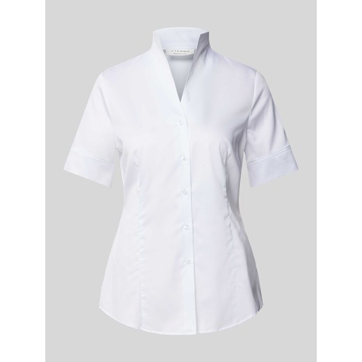 Bluzka koszulowa ze spiczastym dekoltem ze stójką ze sklepu Peek&Cloppenburg  w kategorii Koszule damskie - zdjęcie 172329735