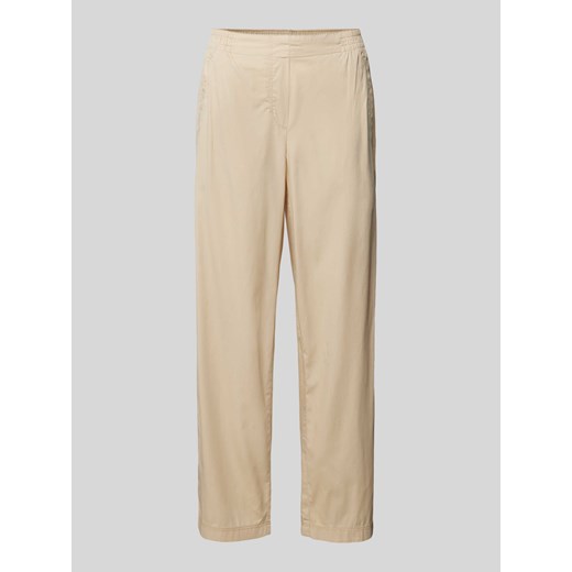 Spodnie o kroju regular fit w jednolitym kolorze ze sklepu Peek&Cloppenburg  w kategorii Spodnie damskie - zdjęcie 172329825