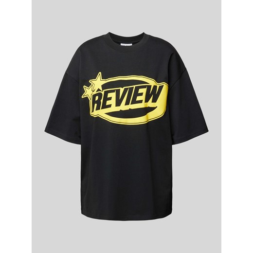 T-shirt o kroju oversized z nadrukiem z logo ze sklepu Peek&Cloppenburg  w kategorii Bluzki damskie - zdjęcie 172329846