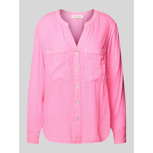 Bluzka koszulowa z kieszenią na piersi ze sklepu Peek&Cloppenburg  w kategorii Bluzki damskie - zdjęcie 172329855