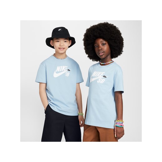 T-shirt dla dużych dzieci Nike SB - Niebieski ze sklepu Nike poland w kategorii T-shirty chłopięce - zdjęcie 172330145