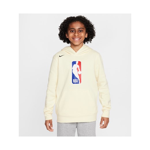 Bluza z kapturem dla dużych dzieci Nike NBA Team 31 Club Fleece - Brązowy ze sklepu Nike poland w kategorii Bluzy chłopięce - zdjęcie 172330176