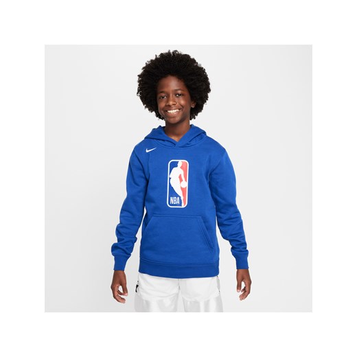 Bluza z kapturem dla dużych dzieci Nike NBA Team 31 Club Fleece - Niebieski ze sklepu Nike poland w kategorii Bluzy chłopięce - zdjęcie 172330198