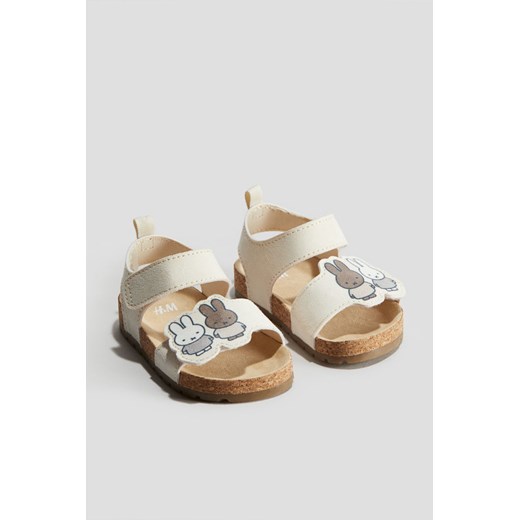 H & M - Sandały z motywem - Beżowy ze sklepu H&M w kategorii Sandały dziecięce - zdjęcie 172330488