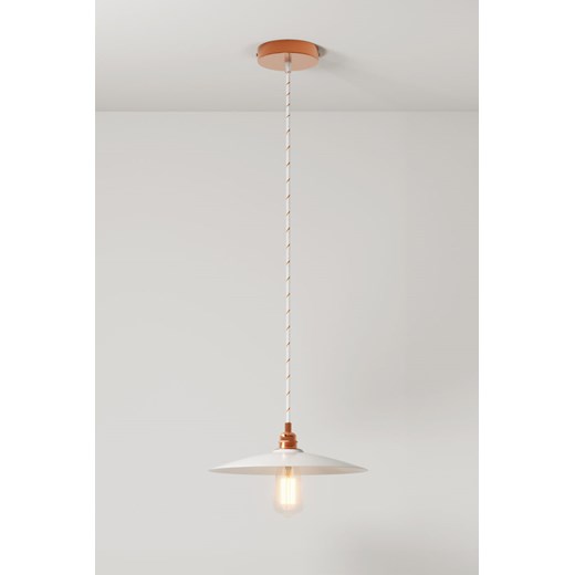 H & M - Lampa Z Kloszem Z Ceramiki - Biały ze sklepu H&M w kategorii Lampy wiszące - zdjęcie 172330496
