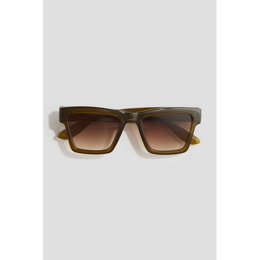 H & M - Kwadratowe okulary przeciwsłoneczne - Zielony ze sklepu H&M w kategorii Okulary przeciwsłoneczne dziecięce - zdjęcie 172330515