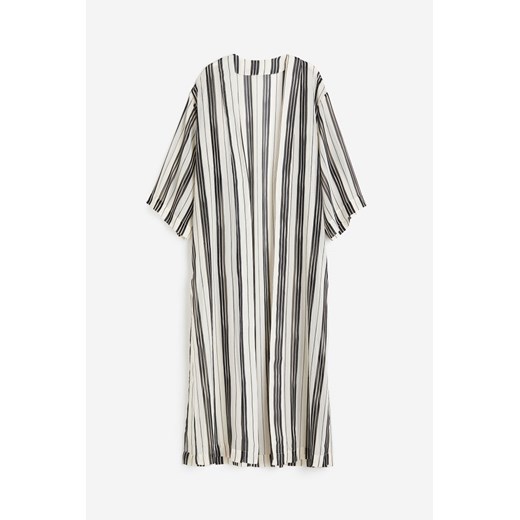 H & M - Szyfonowa tunika plażowa - Biały ze sklepu H&M w kategorii Szlafroki damskie - zdjęcie 172330517
