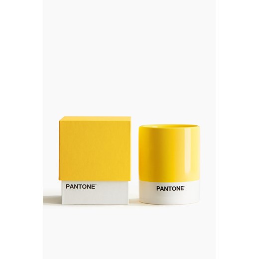 H & M - Świeca zapachowa w kamionkowym pojemniku - Żółty ze sklepu H&M w kategorii Świece i dyfuzory - zdjęcie 172330539