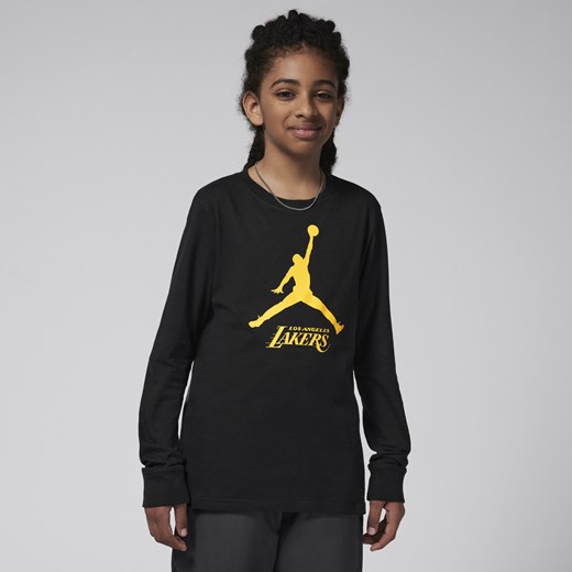 T-shirt z długim rękawem dla dużych dzieci (chłopców) Jordan NBA Los Angeles Jordan S Nike poland