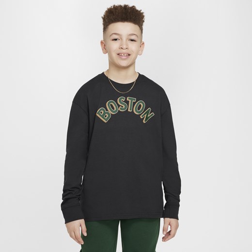 T-shirt z długim rękawem dla dużych dzieci (chłopców) Max90 Nike NBA Boston Nike XL Nike poland