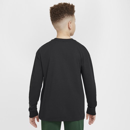 T-shirt z długim rękawem dla dużych dzieci (chłopców) Max90 Nike NBA Boston Nike S Nike poland