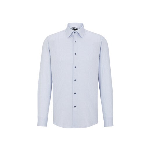 Boss Koszula 50490032 Błękitny Slim Fit ze sklepu MODIVO w kategorii Koszule męskie - zdjęcie 172332045