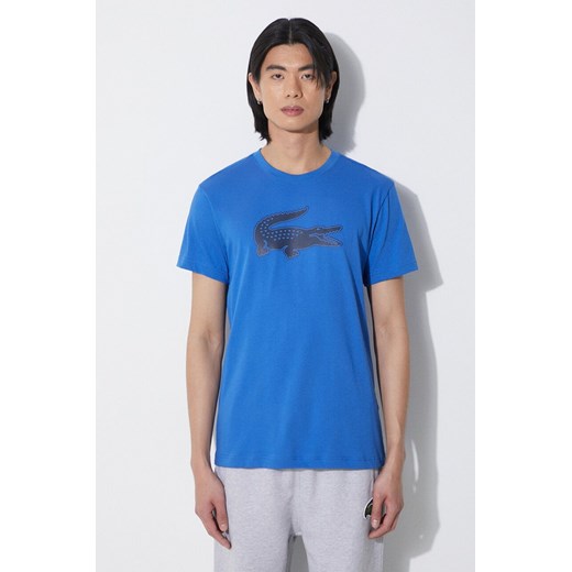Lacoste t-shirt męski kolor niebieski Lacoste L PRM