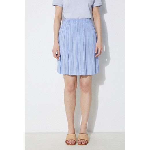 Samsoe Samsoe spódnica kolor niebieski mini rozkloszowana ze sklepu PRM w kategorii Spódnice - zdjęcie 172332549