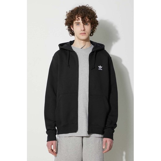 adidas Originals bluza męska kolor czarny z kapturem gładka IL2511 ze sklepu PRM w kategorii Bluzy męskie - zdjęcie 172332578