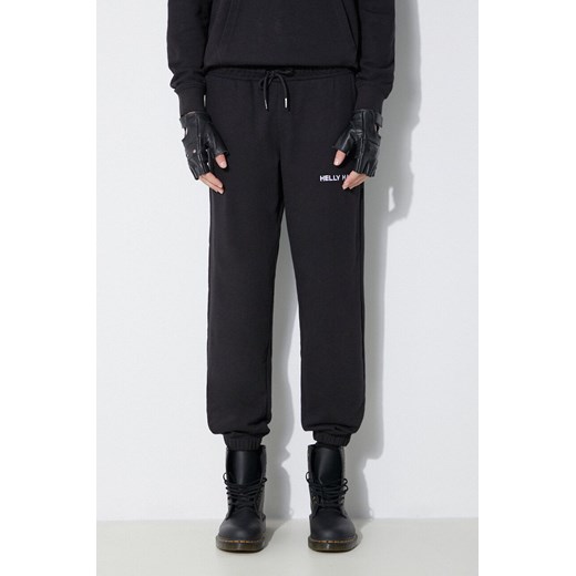 Helly Hansen spodnie dresowe kolor czarny gładkie ze sklepu PRM w kategorii Spodnie męskie - zdjęcie 172332996