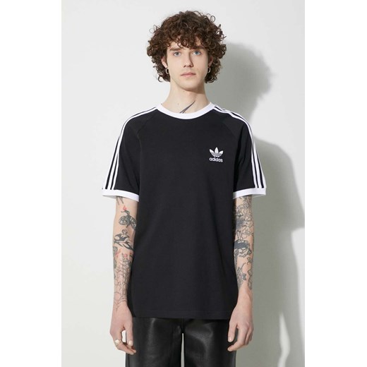 adidas Originals t-shirt bawełniany kolor czarny wzorzysty IA4845 ze sklepu PRM w kategorii T-shirty męskie - zdjęcie 172333056