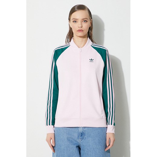 adidas Originals bluza damska kolor różowy wzorzysta IM9821 ze sklepu PRM w kategorii Bluzy damskie - zdjęcie 172333107