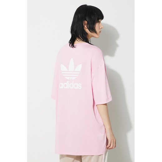 adidas Originals t-shirt Trefoil Tee damski kolor różowy IR8067 ze sklepu PRM w kategorii Bluzki damskie - zdjęcie 172333867
