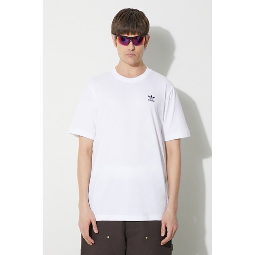 adidas Originals t-shirt bawełniany Essential Tee męski kolor biały z nadrukiem IR9691 ze sklepu PRM w kategorii T-shirty męskie - zdjęcie 172333979