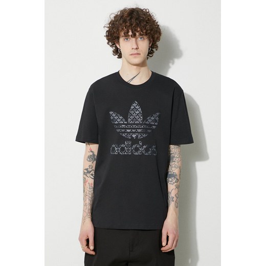 adidas Originals t-shirt bawełniany męski kolor czarny z nadrukiem IS0176 ze sklepu PRM w kategorii T-shirty męskie - zdjęcie 172334029