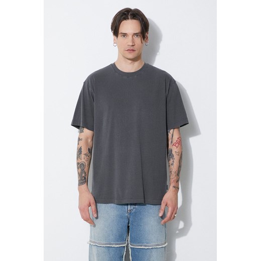 Carhartt WIP t-shirt bawełniany S/S Dune T-Shirt męski kolor szary gładki I032998.98GD ze sklepu PRM w kategorii T-shirty męskie - zdjęcie 172334125