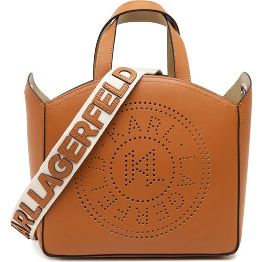 Shopper bag Karl Lagerfeld matowa duża na ramię 