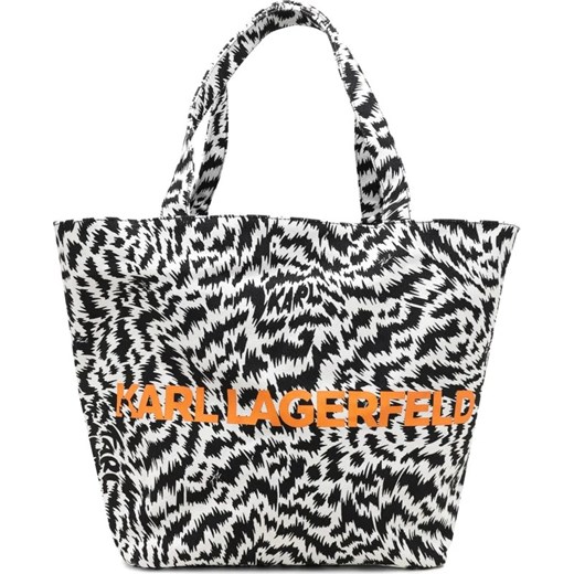 Shopper bag Karl Lagerfeld wakacyjna z nadrukiem 