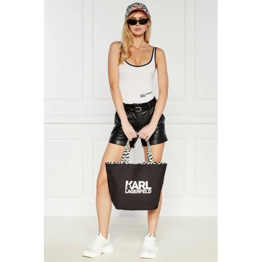 Shopper bag Karl Lagerfeld wakacyjna na ramię 