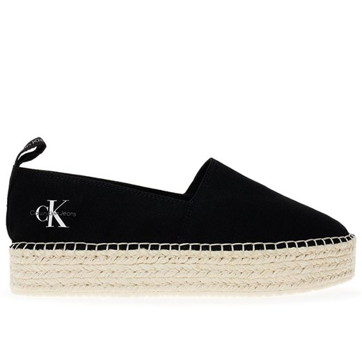 Buty Calvin Klein Platform Espadrille ML BTW YW0YW01378-BEH - czarne ze sklepu streetstyle24.pl w kategorii Espadryle damskie - zdjęcie 172335246