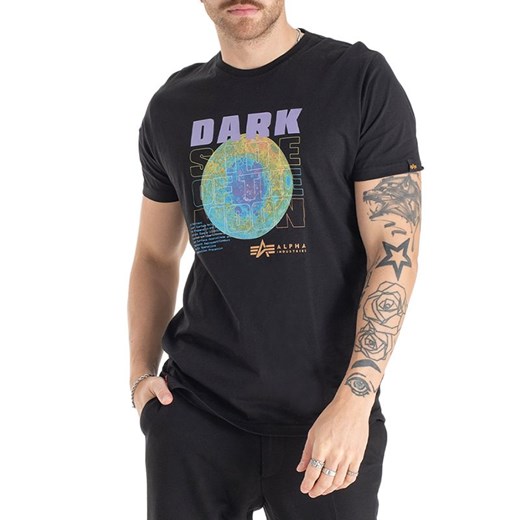 Koszulka Alpha Industries Dark Side 108510556 - czarna ze sklepu streetstyle24.pl w kategorii T-shirty męskie - zdjęcie 172335257