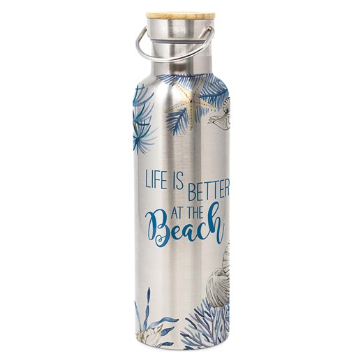 ppd Butelka termiczna &quot;Life is better&quot; - 750 ml ze sklepu Limango Polska w kategorii Naczynia dziecięce - zdjęcie 172336795
