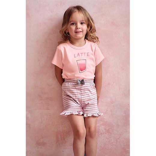 Dziewczęca piżama bawełniana Frankie Taro- Latte ze sklepu 5.10.15 w kategorii Piżamy dziecięce - zdjęcie 172338338
