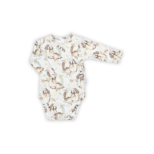 Body kopertowe niemowlęce z długim rękawem w sarenki ze sklepu 5.10.15 w kategorii Body niemowlęce - zdjęcie 172338456