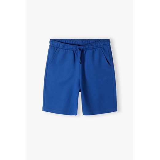 Niebieskie krótkie spodenki dla chłopca - Lincoln&Sharks ze sklepu 5.10.15 w kategorii Spodenki chłopięce - zdjęcie 172338538