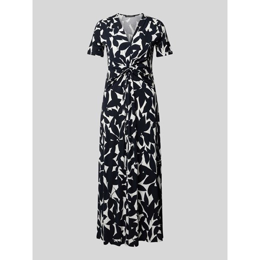 Długa sukienka z wiązanym detalem ze sklepu Peek&Cloppenburg  w kategorii Sukienki - zdjęcie 172339598